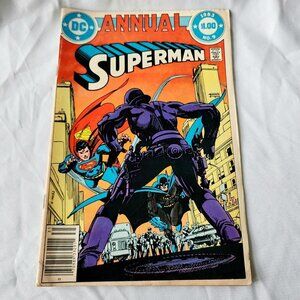 DC Superman Annual #9 Vintage 1983 Bronze Age Comic Book Gil Kane Cover Batman‎